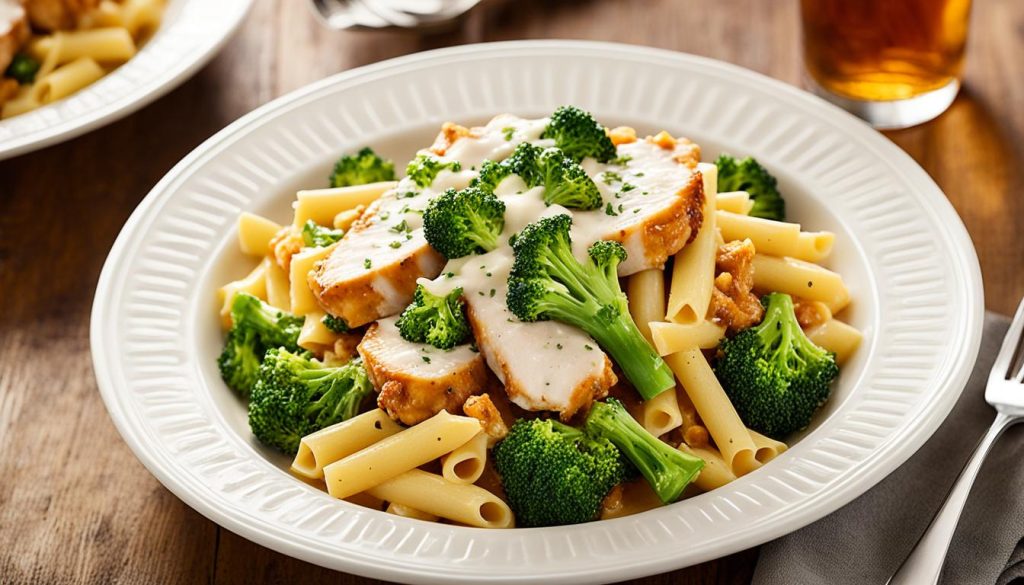 mom's chicken and broccoli baked ziti