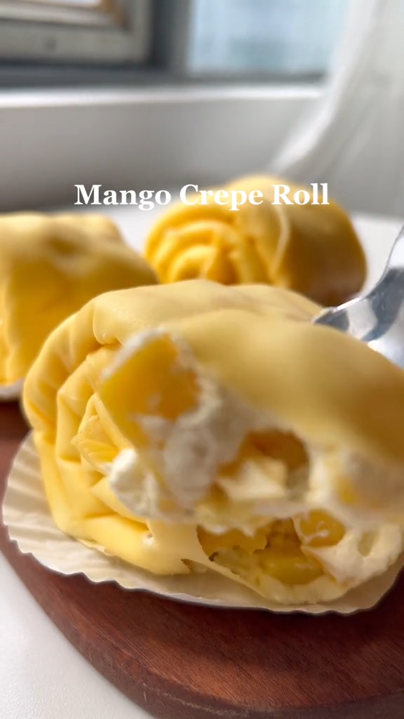 Mango Crepe Rolls Recipe