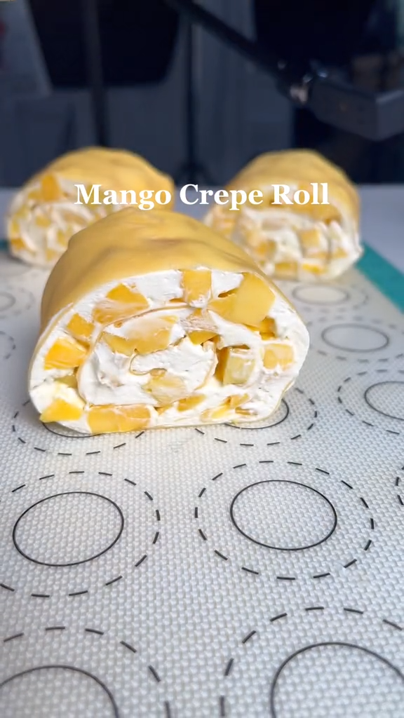 Mango Crepe Rolls Recipe